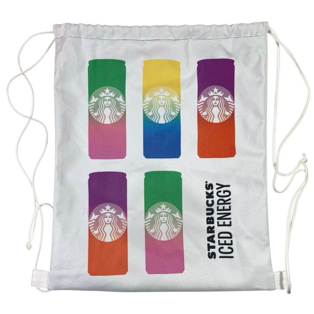Starbucks Iced Energy Promotional Drawstring Backpack Bag